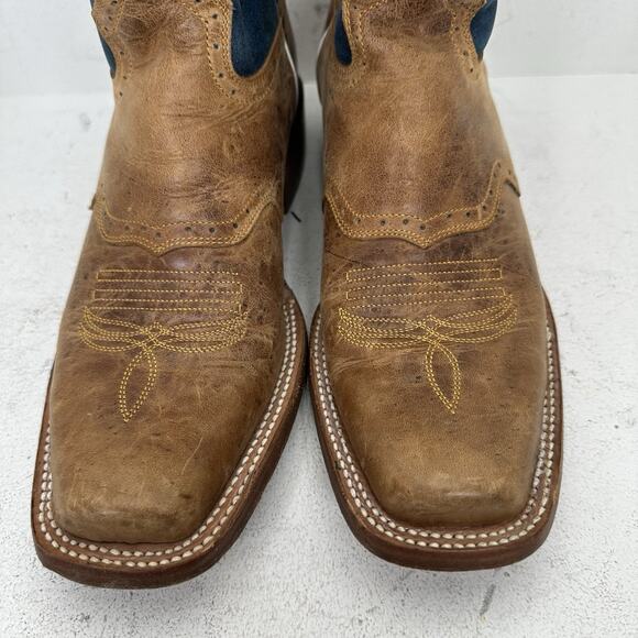 J.B. Dillon Reserve Windmark Brown Leather Western Cowboy Boot Men’s Size 8D